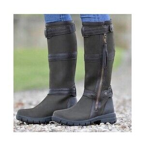 New with Tags Dublin Erne Boots Women's Size 7 Khaki Brown Knee High Riding Boot